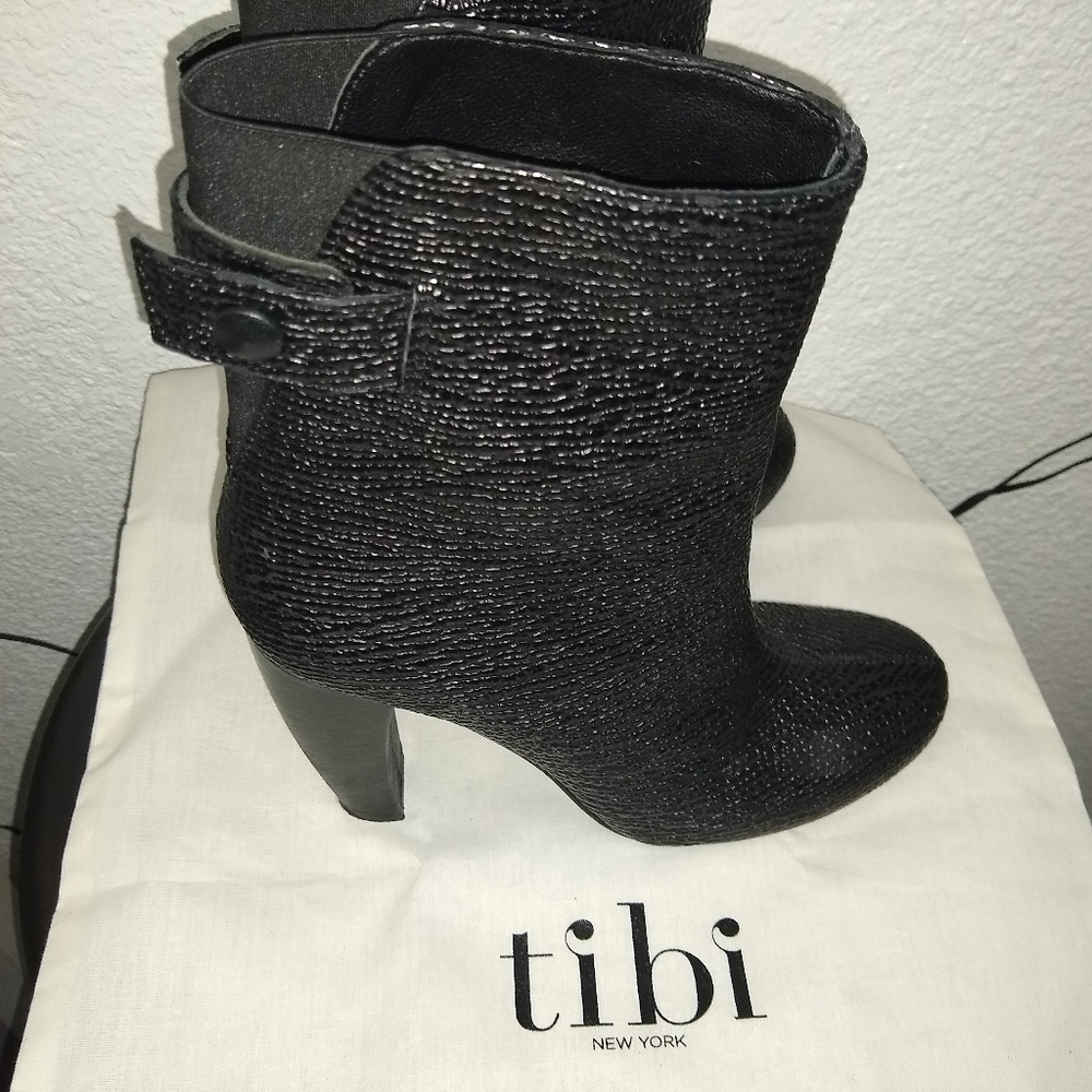 tibi New York Crinkle Ankle Boots